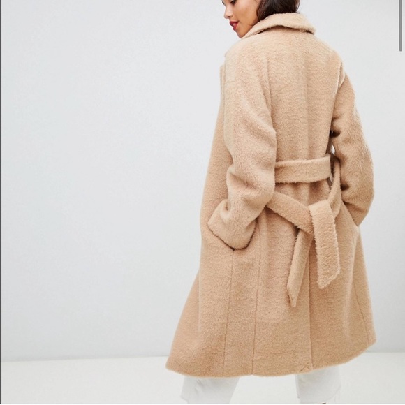 Whistles Long Textured Belted Coat - Picture 4 of 8